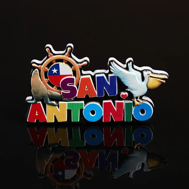 South America Chile Tourism Decorative Magnets Souvenir Creative Resin Cartoon Fridge Magnet Kitchen Accessories Decoration Home Chile-2