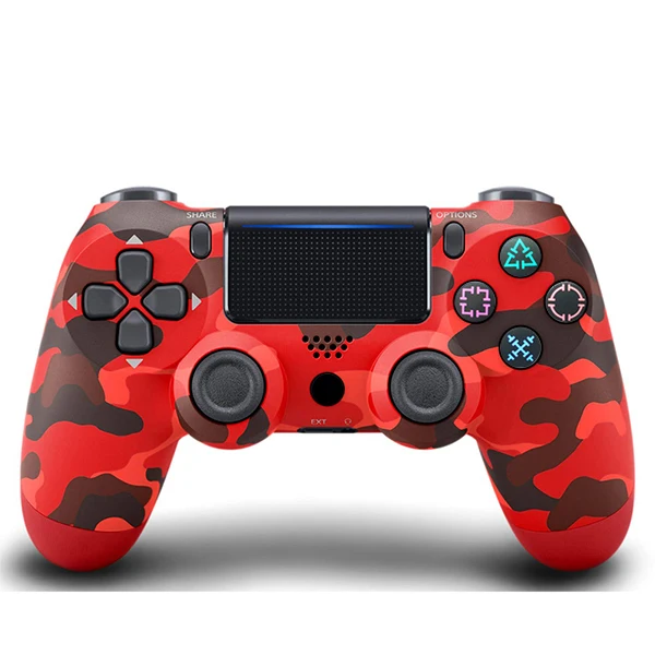 Camouflage-red Беспроводной Bluetooth Джойстик для PS4 контроллеры геймпады подходят консоли для Playstation 4 геймпад Dualshock 4 контроллер для PS3 - Цвет: Camouflage-red