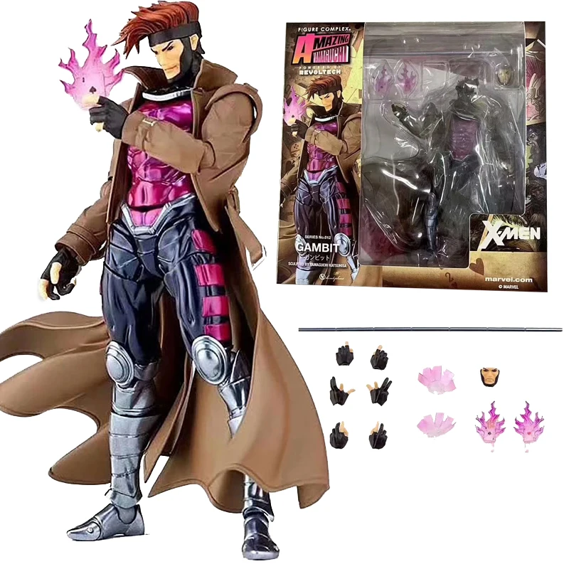 Marvel Amazing Yamaguchi Revoltech GAMBIT X-MEN серия NO.012 фигурка игрушка кукла подарок для детей