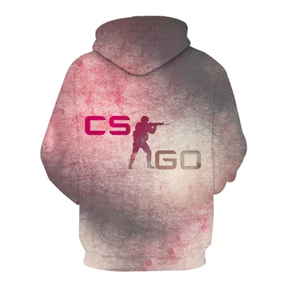 Модная Осенняя Новинка Мужская толстовка с 3D принтом игра CS GO Мужская Уличная Толстовка мужской и женский пуловер в стиле хип-хоп одежда большого размера 4XL