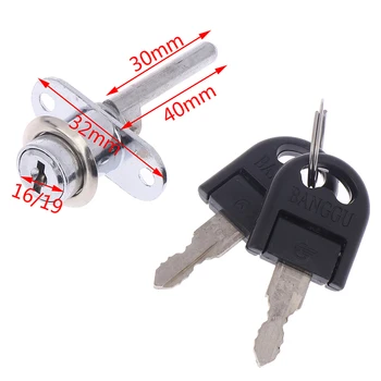 

1set 40 X 16cm Zinc Alloy Mailbox Locks Drawer Cupboard Lock Keys High Quality Tubular Cam Cylinder Locks For Safebox Or Files