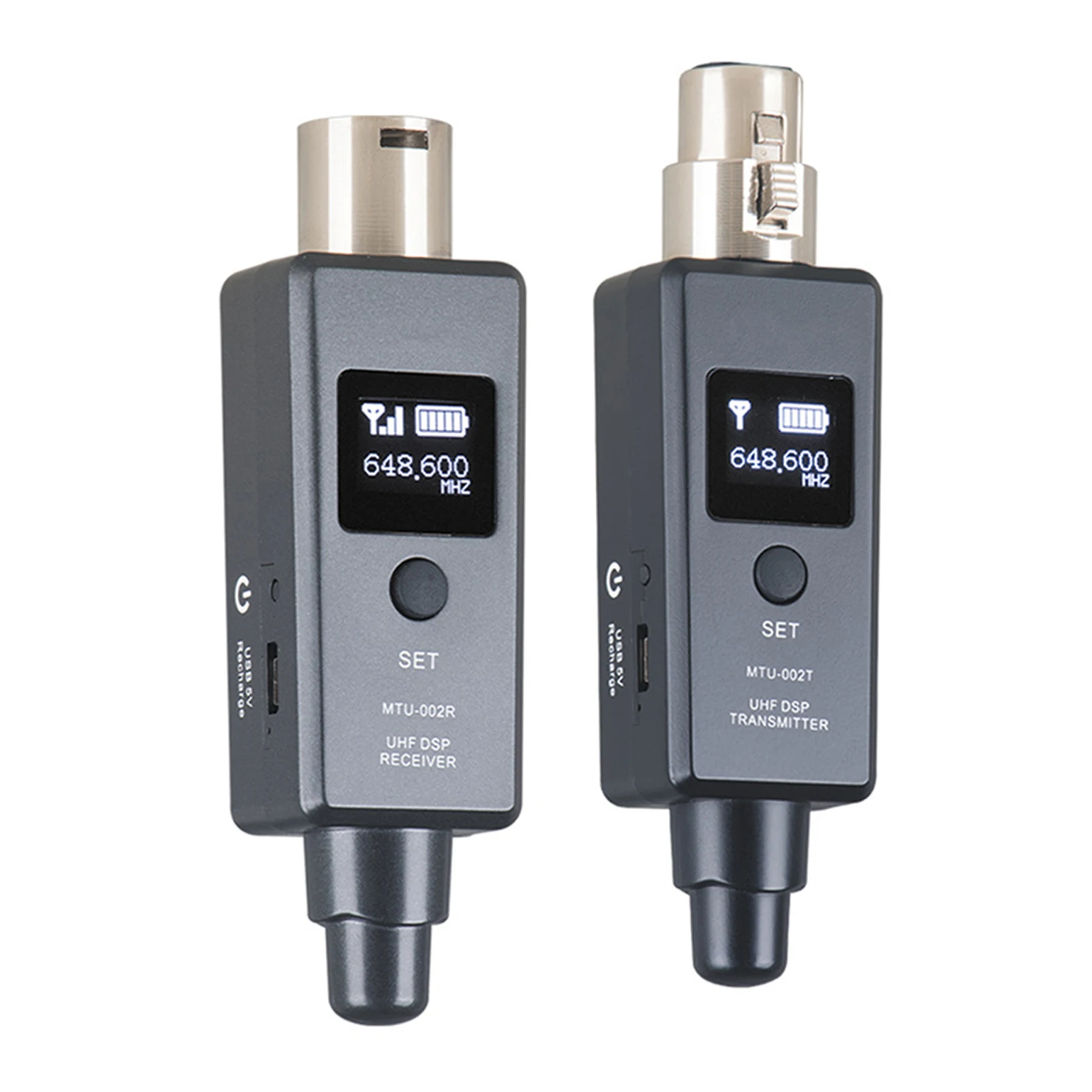 Microphone Transmitter Receiver XLR Wired to Wireless Capacitor for Audio MixerMicrophone