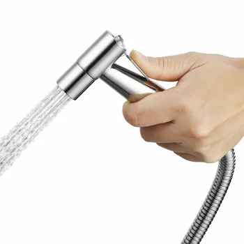 

TTLIFE Toilet Bidet Douche Spray Muslim Shattaf Sprayer Set Chrome Brass Shower Kit Bidets & Bidet Parts Bathroom Fixture