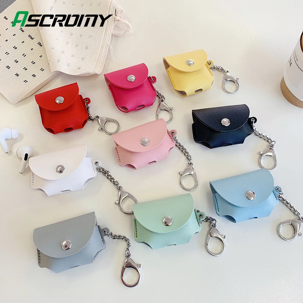 Чехол из искусственной кожи для AirPods Pro 3 2 чехол наушников Airpod Apple Air Pods наушники