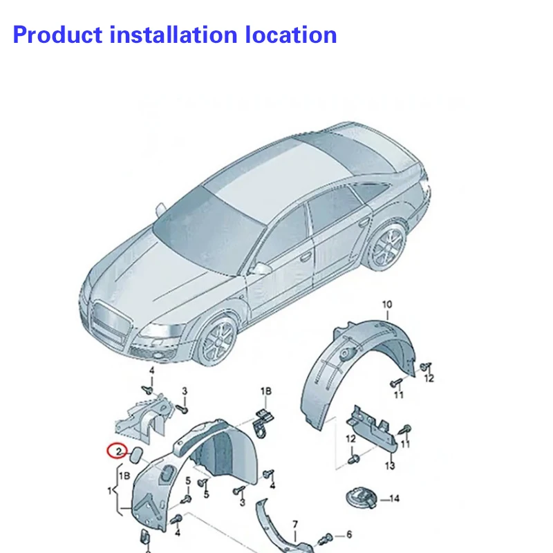 Car Accessories 4F0809967 For Audi A6 C6 2005-2011 Sealing Cover