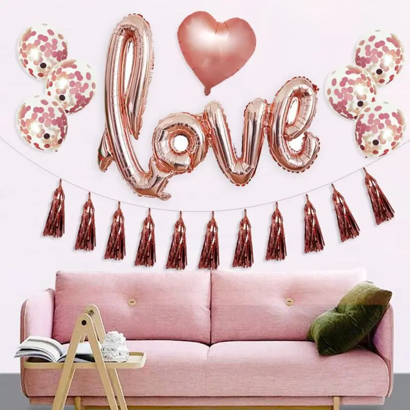 

LOVE Valentines-Day Party Supplies Love Balloons Decorations Latex Balloon kit 634E
