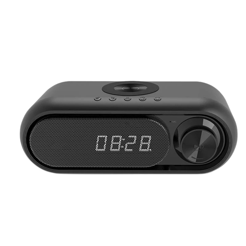 Alarm Clock FM Radio with Wireless Charging USB Charging Port with