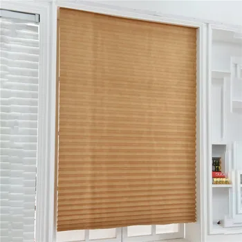 

Self-Adhesive Pleated Blinds Blinds Curtains Living Room Half Blackout Window Curtains For Bathroom Balcony Shades