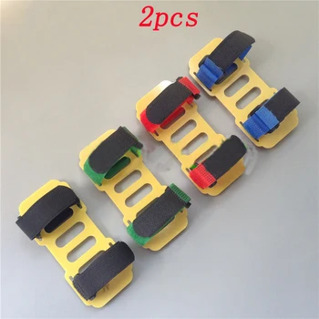 

2pcs Remote Control Model Boat Battery Mounting Seat Glass Fiber Bracket with 30cm Magic Straps 120*53*2mm Fixed Holder Board