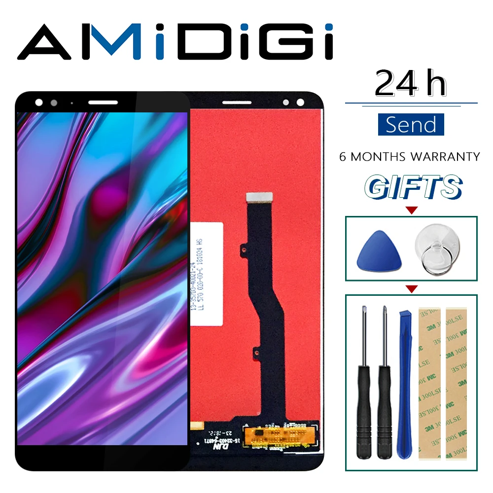 Для ZTE Blade V9 V0900 полный ЖК дисплей 5 7 дюйма + кодирующий преобразователь сенсорного