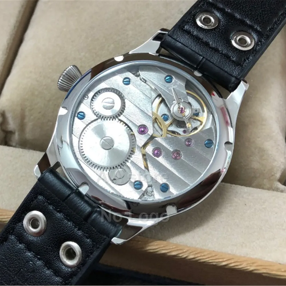

Mechanical watch 44MM No Logo Automatic Watch AAA Men's Luxury Brand Leather strap watch sapphire glass 316L steel men's gift