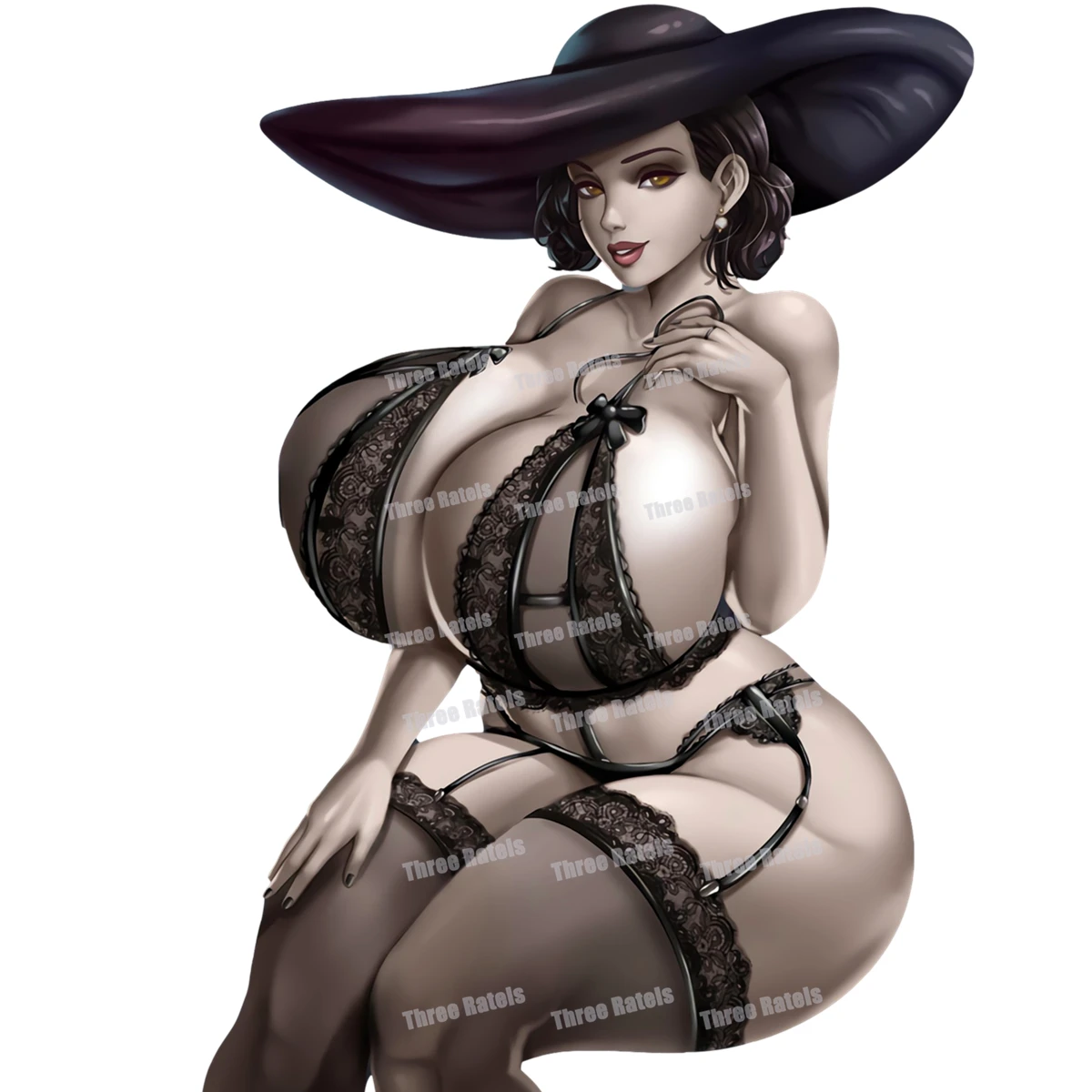 B929 Waifu Sexy Lady 305 Rescu Resident Evil Village Gioco Adesivi Per Auto Jdm Suv Decalcomanie Antigraffio Protezione Solare Frigorifero