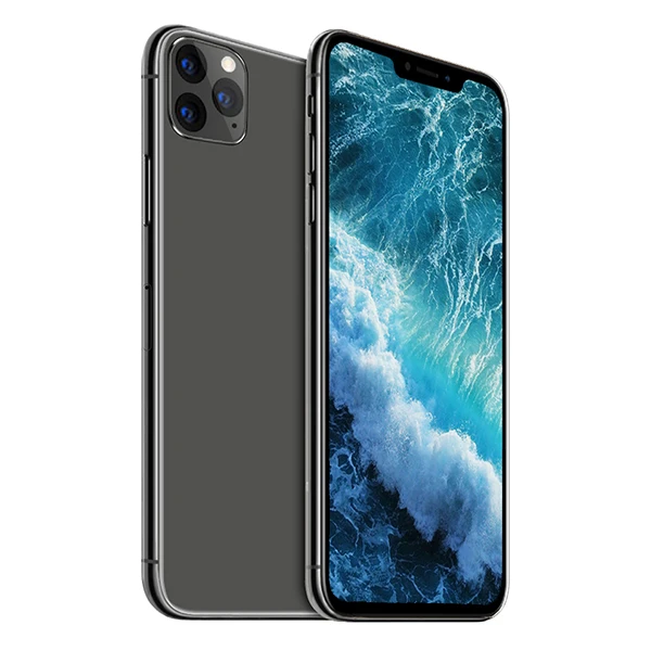 black Нотч экран Android 9,1 большой экран 5," /6,5" дюймов 11 Pro смартфон разблокированный смарт мобильный сотовый телефон Google Play бесплатный подарок - Цвет: black