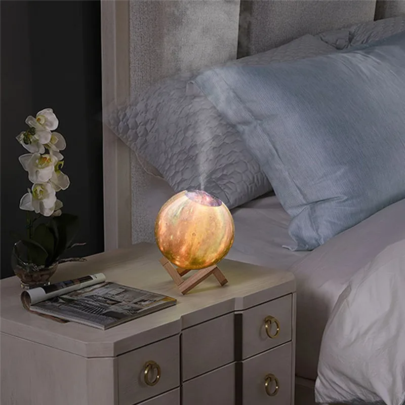 Portable Night Light Mini For Home USB Humidifier Purifier Atomizer Air Purifier Diffuser Moon Light Lamparas 40DEC0304