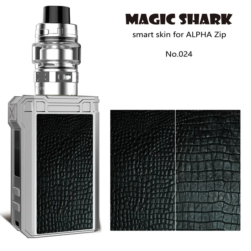 Волшебная Акула,, новая мода, геометрический рисунок, дерево, полная пленка, Vape Pod, чехол, Обложка, наклейка для Voopoo Alpha, на молнии