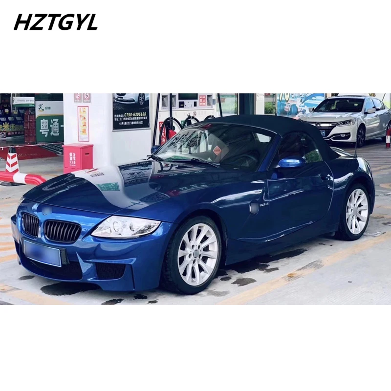 1M タイプ FRP 未塗装 Z4 ボディ キット フロント バンパー リップ プロテクター 適用: BMW Z4 E85 E86 2003-2008 未塗装 AL-OO-2333 AL 傷防止プロテクター ために Z4 E85 E86 フロントバンパーリップ