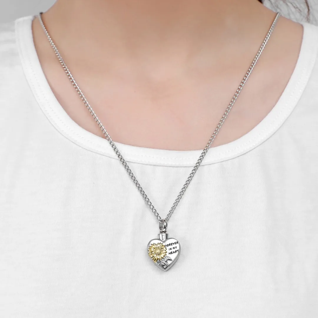 Creative Cremation Ash Necklace Heart 