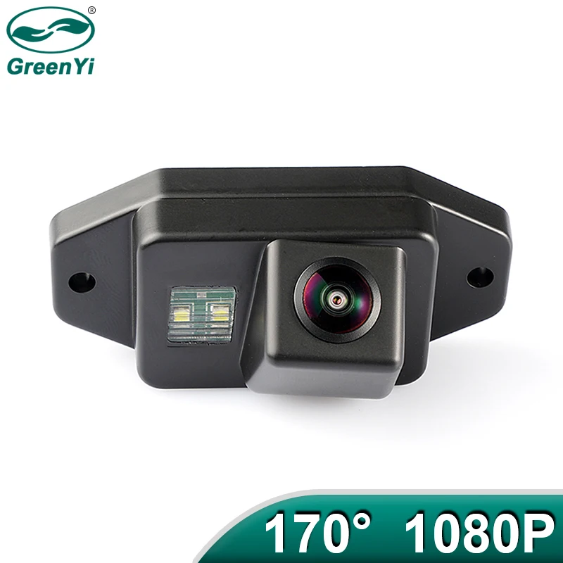 GreenYi 170 градусов AHD 1080P автомобиля зеркало заднего вида Камера для Toyota Land Cruiser 120