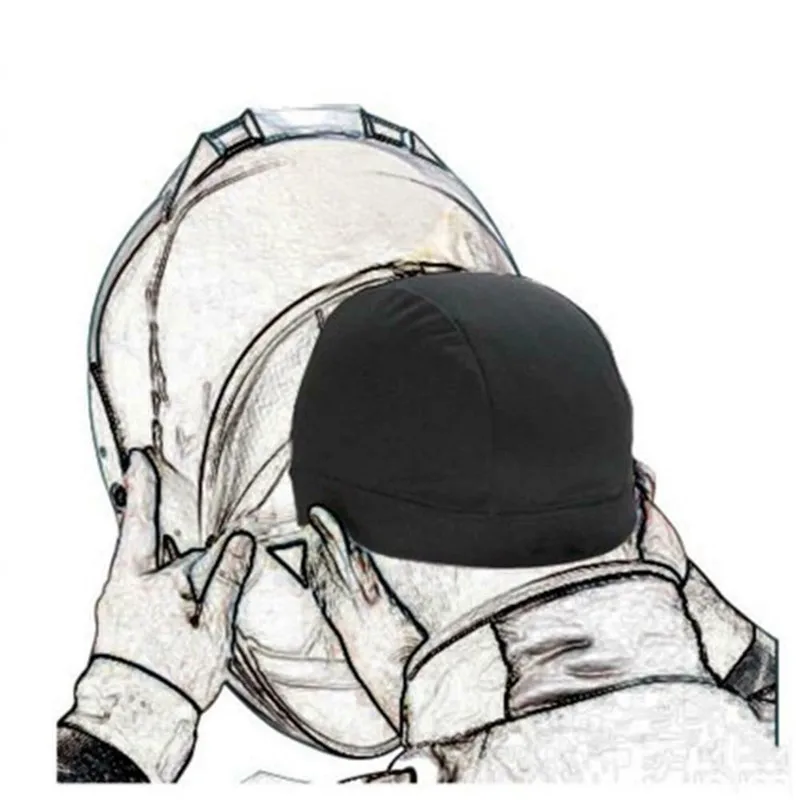 Мотоциклетный шлем Внутренняя крышка Балаклава маска Влагоотводящая охлаждающая внутренняя подкладка шапочка купол быстросохнущая шапка аксессуары Прямая поставка