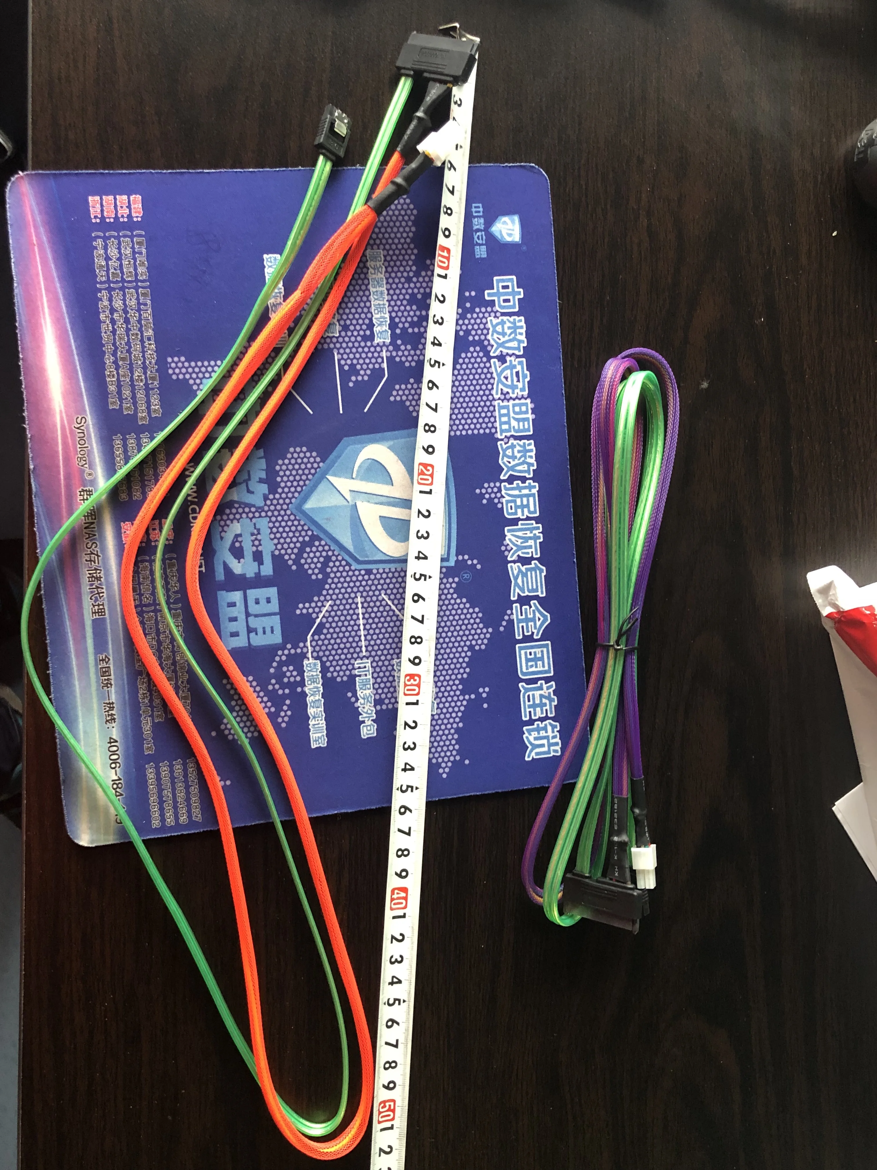 Пользовательский MRT PC3000 с плетеной сеткой обшитый шнур питания с SATA6GB кабель для передачи данных 100 см 1 м