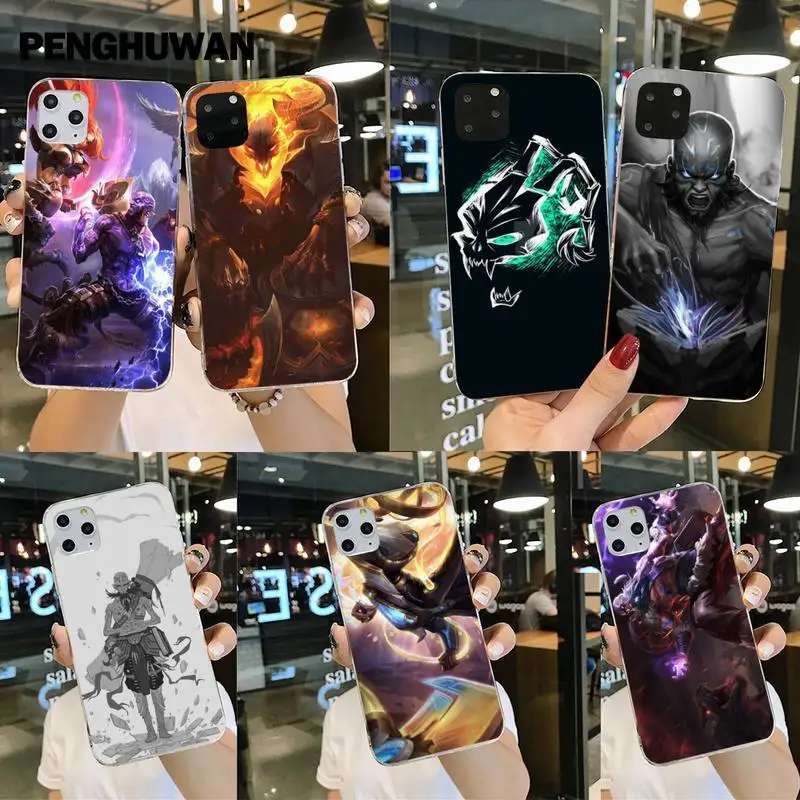 Мягкий силиконовый черный чехол для телефона Rune Mage Ryze Thresh iPhone 11 pro XS MAX 8 7 6 6S Plus X 5S SE
