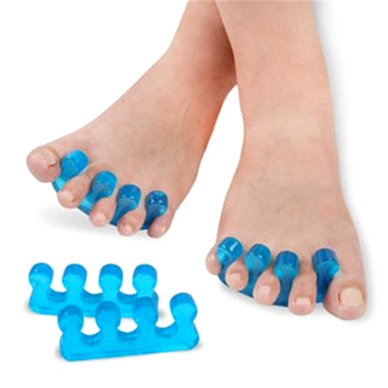 1Pair Silicone Gel Hammer Toe Separator Correction Straightener Orthopedic Metatarsal Rings Feet Care Shoes Cushion foot Pads