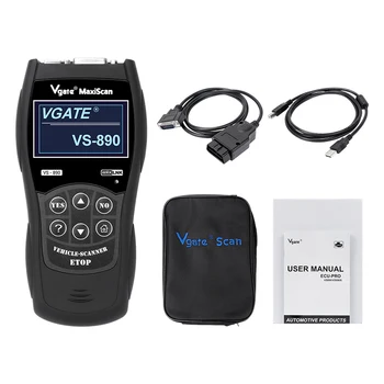 Newly VGATE VS890 OBD2 Code Reader Universal OBD2 Scanner Multi-language and Diagnostic Tool Vgate MaxiScan VS890 Better ELM327 2018 new obd2 scanner vgate maxiscan vs890 obd 2 automotive scanner support multi brands car diagnostic tool better than ad310