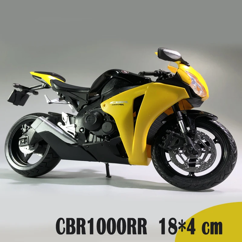 1:12 HONDA CBR1000RR желтый мотоцикл уличный автомобиль колесо литый под давлением модель