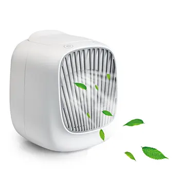 

3in1 Mini USB Rechargeable Water Mist Fan Air Cooler Humidifying Air Purify Small Fan Portable Air Conditioner Fan Home Desk Fan