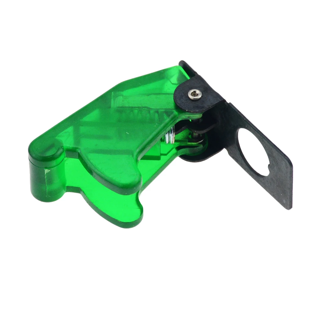 Transparent green 1 шт. Авто Лодка Грузовик с подсветкой Led тумблер безопасности самолета откидная крышка защита для 12 мм тумблер - Цвет: Transparent green
