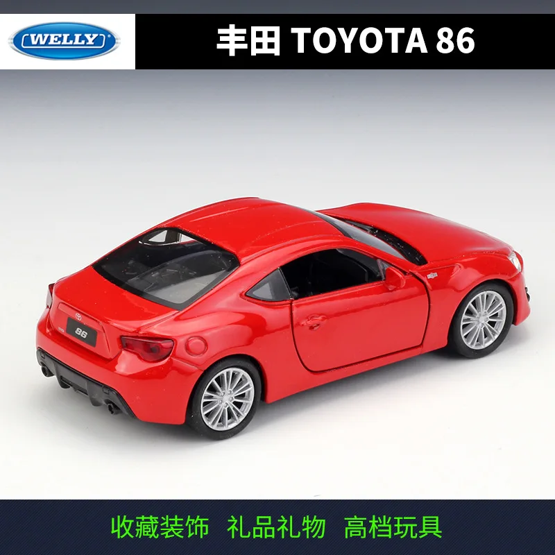 Модель автомобиля Welly 1:36 TOYOTA 86 из сплава Натяжной автомобиль собирает подарки
