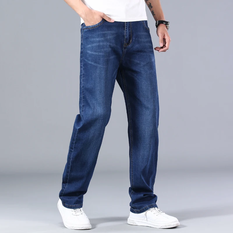 Mens Super Stretch Skinny Designer Basic Mid Blue Stonewash Jeans Pants BNWT New 