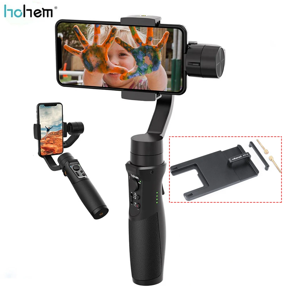

Hohem iSteady Mobile Plus Smartphone Gimbal Stabilizer 3-Axis Handheld Gimbal for iPhone Andriod Huawei Samsung Gopro