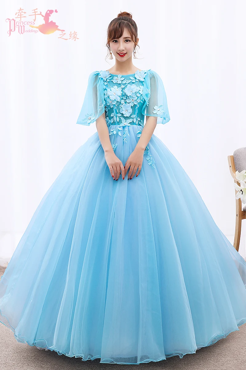 На заказ Vestidos de 15 anos с аппликацией из кружева и тюля Бальные платья торжественное вечернее платье платье для девочек
