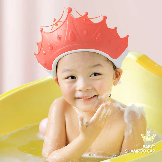 Gorro de Ducha Baño para Bebé Ajustable Protege Niños de Champú Baby Shower  Cap