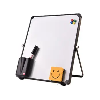 

Erasable Magnetic Whiteboard Desktop Message Board Reusable Stand Mini Easel with/without Clip for School Office