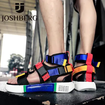 

JOSHBERG High Quality Classic Men Height Increase Shoe Comfortable Mens Sandals Summer Elegant Shoes For Men Tenis Masculino