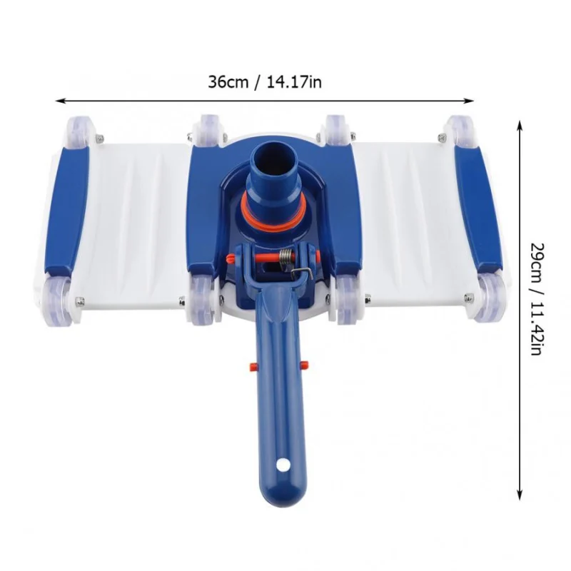 Cleaner Cleaning Tool Luxury In-Ground Swimming Pool Vacuum Suction Head On Wheels Pond Fountain Jet Pool Vacuum Brush