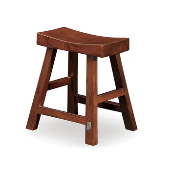 

Small square stool fashion creative modern makeup simple solid wood chair home dining stool adult fabric soft surface stool
