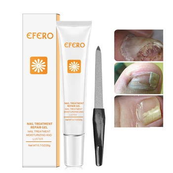

efero Nail Repair Essence Foot Fungal Nail Treatment Remove Onychomycosis Whitening Feet Hand Toe Nails Repair Serum Skin Care