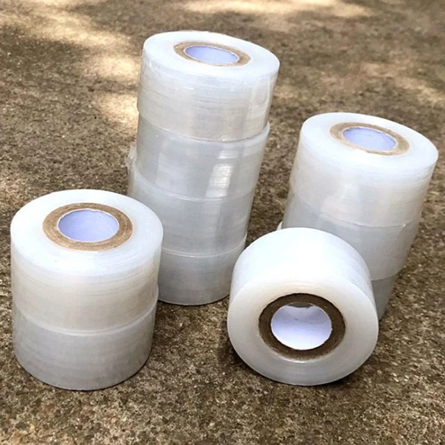 1 Tekercs Oltó Szalag Kerti Szerszámok Kertészkedési Gyümölcsök Ágak Áztatják Az Ön Adagoló Átlátszó Tömítőfilmet - Image 3