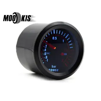 

2" 52mm Blue LED Smoke Face Car Auto Bar Turbo Boost Gauge Meter Universal