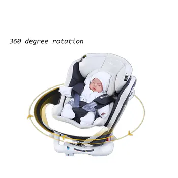

Child car seat for 0-12 years old baby can rotate around can sit isofix interface EU 360 degree rotation dual certification