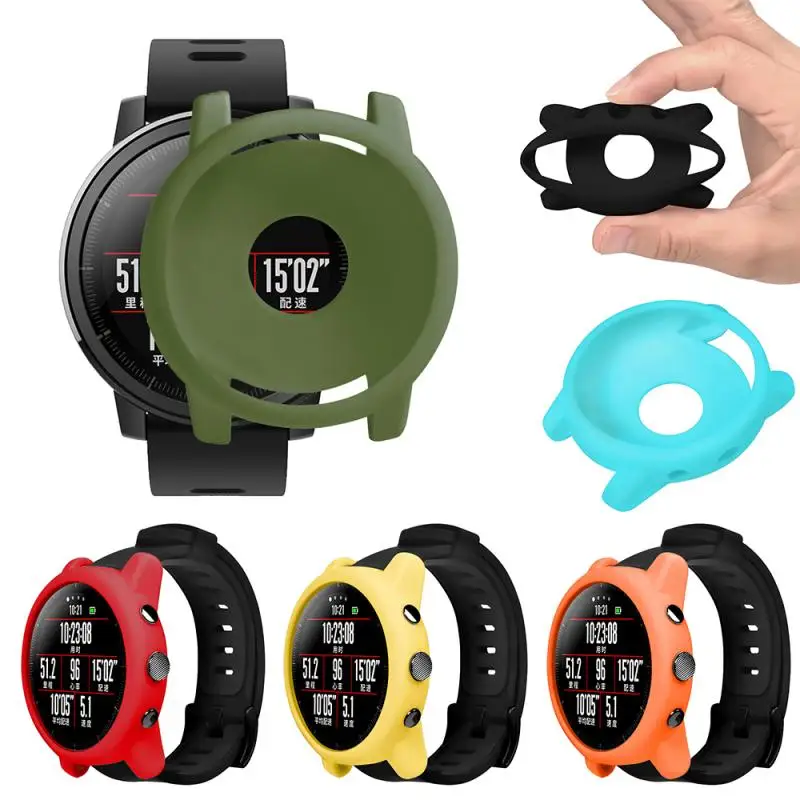 

For Amazfit Stratos Case Soft TPU Protective Watch Case Cover Shell Protector For Xiaomi Huami Amazfit Stratos 2 2S Accessories
