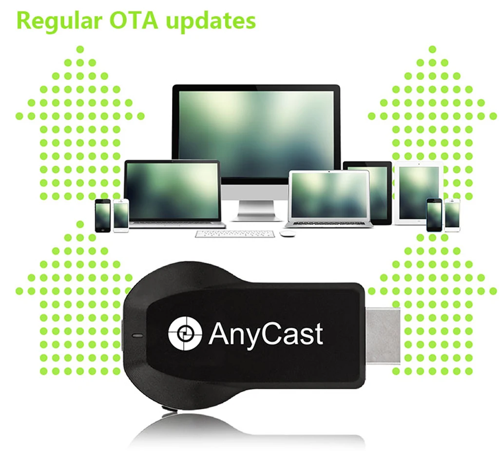 Anycast M100 2,4G/5G 4K Miracast любой Cast беспроводной DLNA AirPlay HDMI tv Stick Wifi дисплей ключ приемник для IOS Android PC