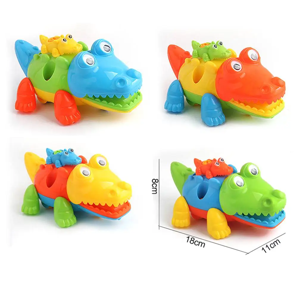 Crocodile Kuulee Дети Съемный и Assembleable Животные DIY Сборные игрушки рано утром Образование Развивающие игрушки - Цвет: Crocodile