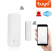 Tuya – détecteur intelligent d'ouverture/fermeture de porte, wi fi, système d'alarme de sécurité domestique, pour Alexa et Google Home
