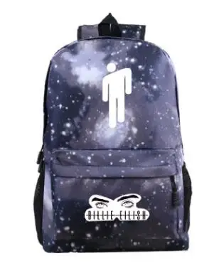 Модная нейлоновая сумка Mochila, звездное небо, Billie Eilish, рюкзаки, женские школьные сумки с глазами, сумки для ноутбука, сумки для путешествий, Подростковый рюкзак для ноутбука - Цвет: 7