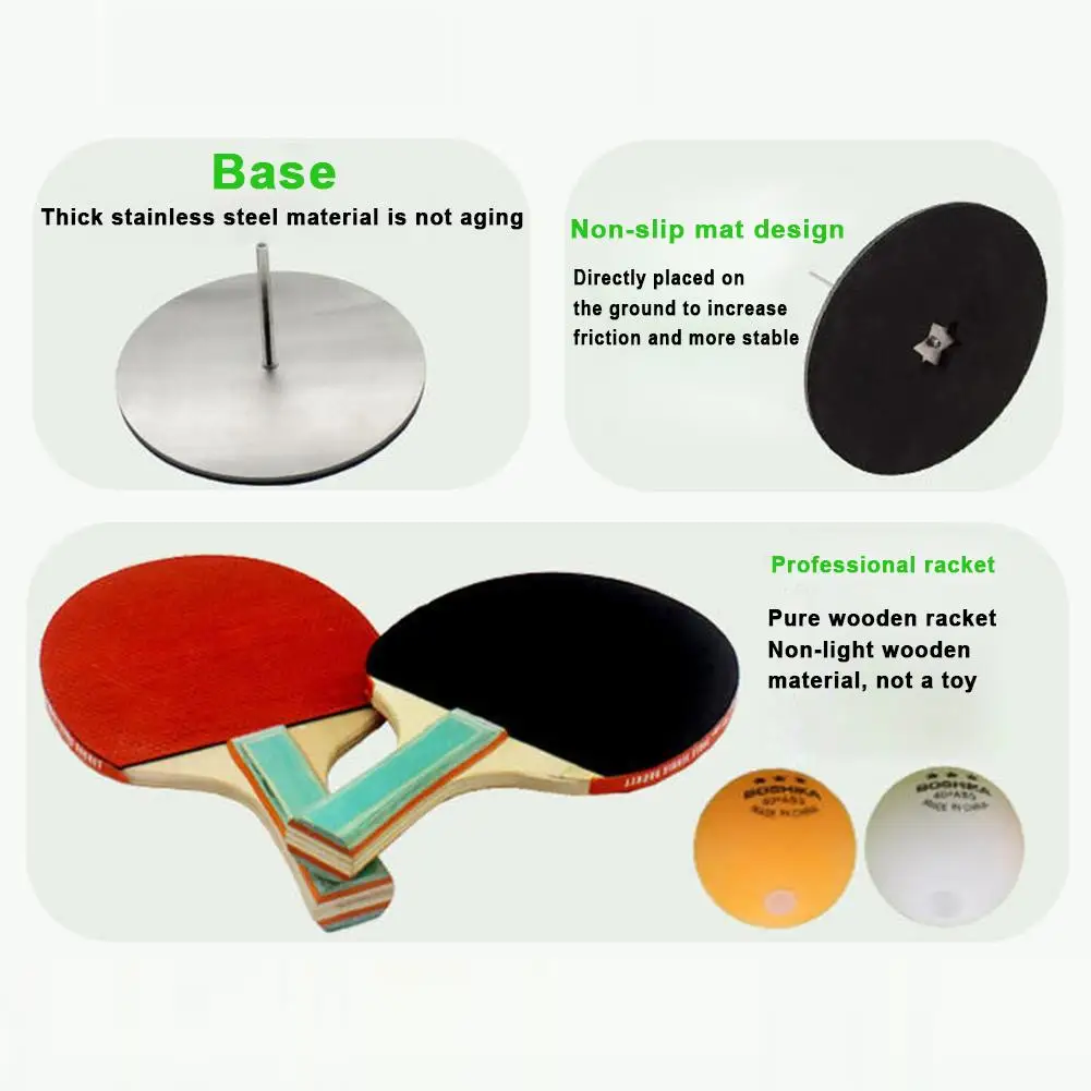 Elastic Soft Shaft Table Tennis for Indoor or Outdoor Play Leisure Sports Table Tennis Paddle Trainer Supplies