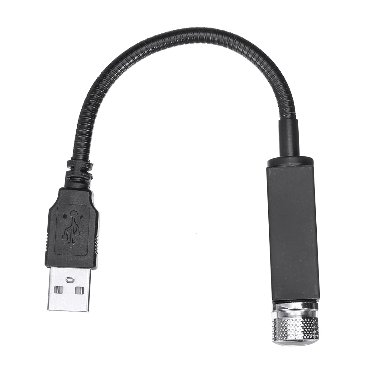 LED Car Interior Atmosphere Ceiling Night Star Light Lamp Flexible Pipe Roof Decoration USB Port Armrest Atmosphere Light Roof
